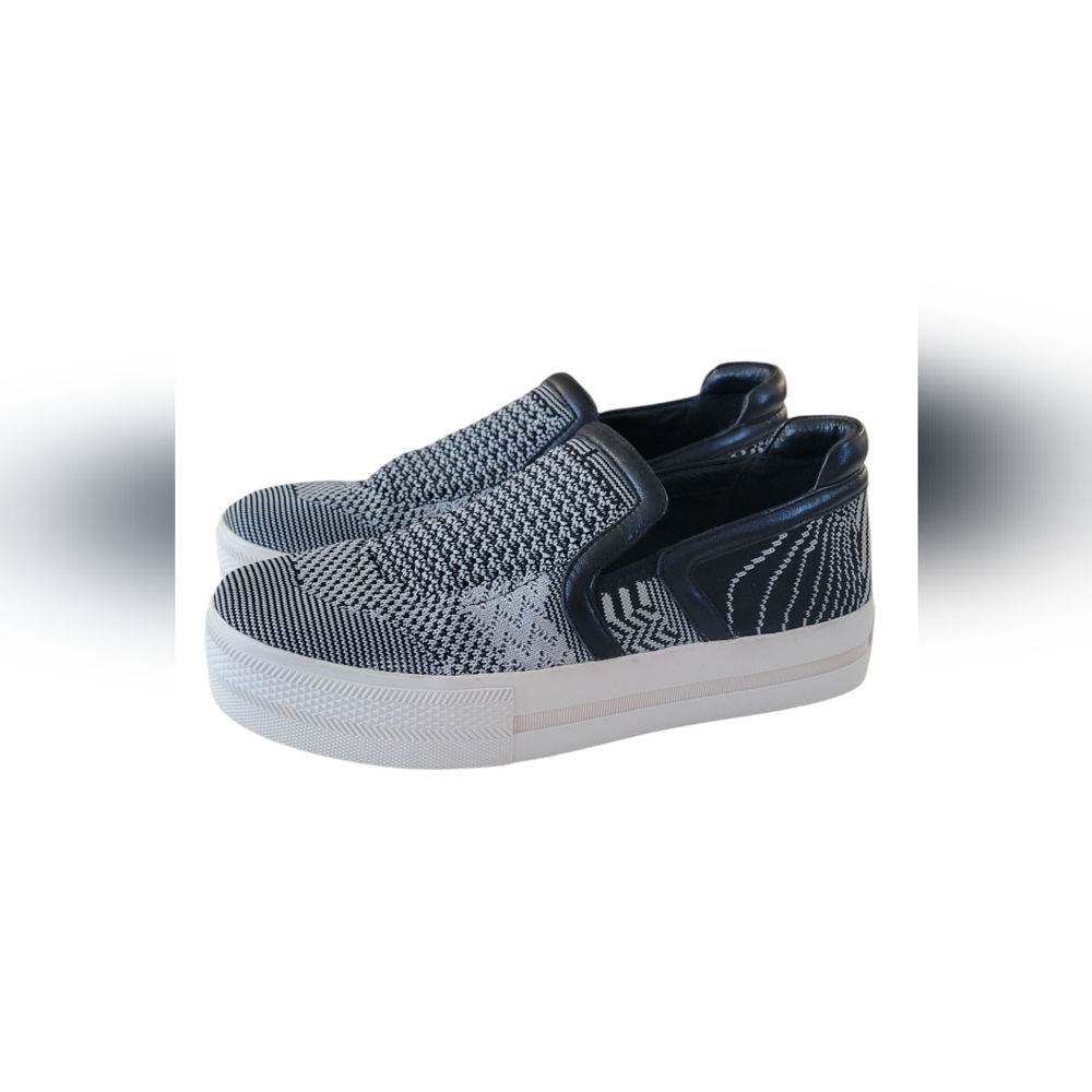 Ash Jeday Slip-on Platform Sneakers Black & Gray, Y2K, Women's EU 38, US 7.5/8
